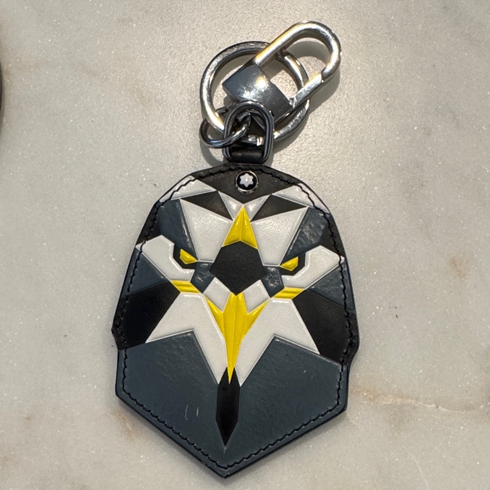 Mont Blanc Eagle Leather Keychain